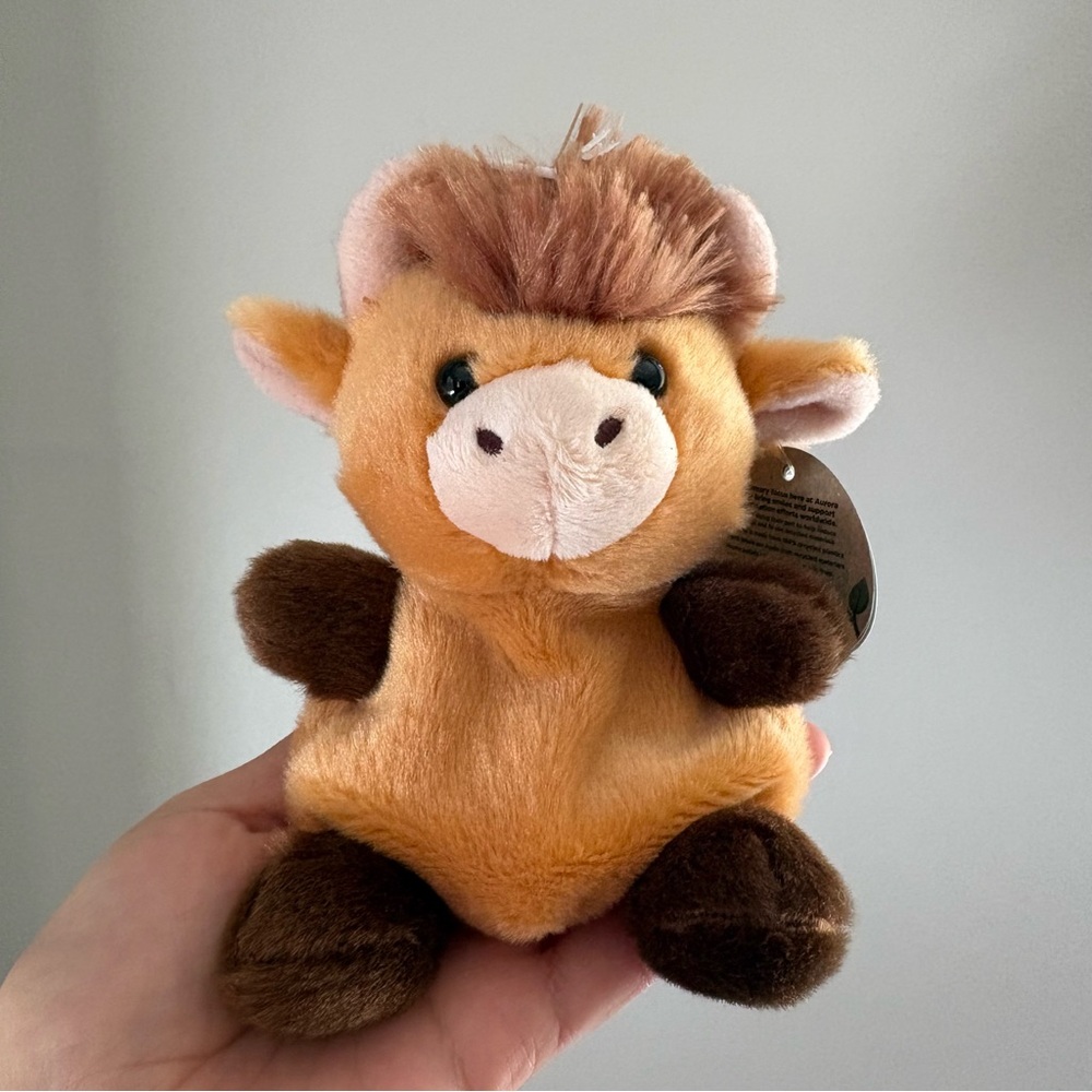 Hubert Highland Cow 5” Palm Pals Plush